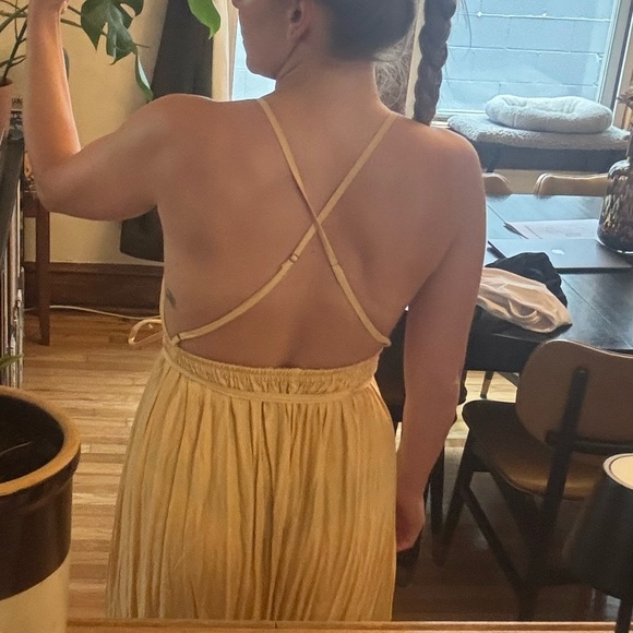 Faithfull the Brand Mustard Yellow Dress - Picture 2 of 7